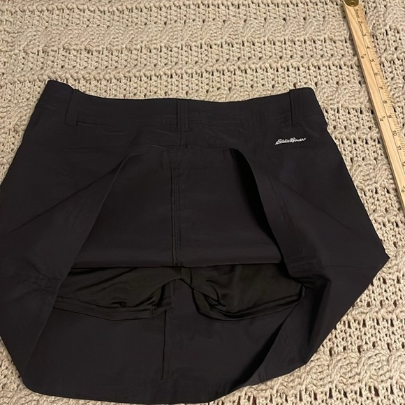 EDDIE BAUER  Skorts 2 pockets, tennis, cheer, ball, WOMEN'S Sz 6‎ black SKIRT - Picture 9 of 11